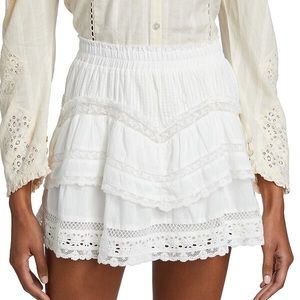 NWOT LoveShackFancy Doily Victorian Abrielle Mini Skirt